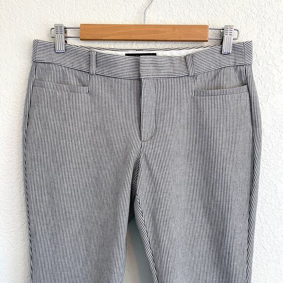 Banana Republic Sloan Trouser Navy White Stripe Stretch Pants Nautical Casual 6 - Picture 3 of 8